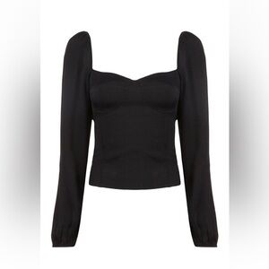Reformation Reign Top in Black